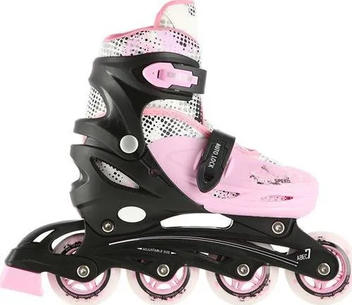Nils Extreme NH18331 rulleskøyter med utskiftbar, justerbar løper, rosa, størrelse 31-34