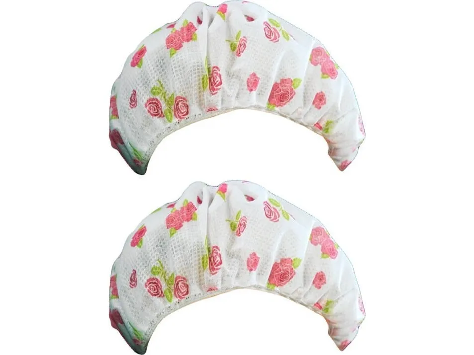 Maximex hårnett til søvn, 2 stk, Ø 34 cm, rosa mønster