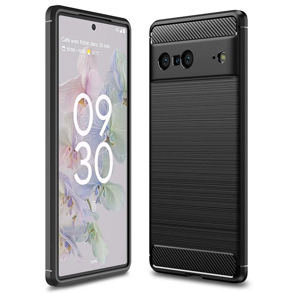 Carbon Flex Google Pixel 7 deksel - Svart