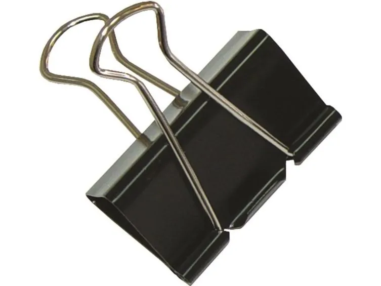 Office Products dokumentklemmer, 41 mm, 12stk, sort (5901503652770)