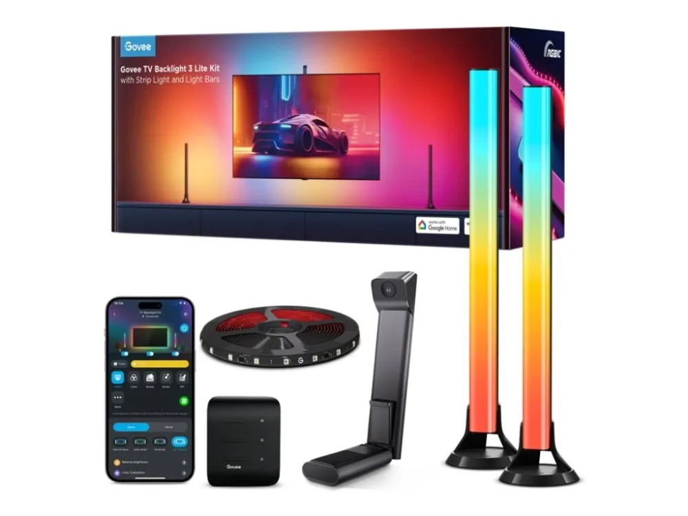 Govee TV-baklys 3 Lite-kit med strip light og light bar