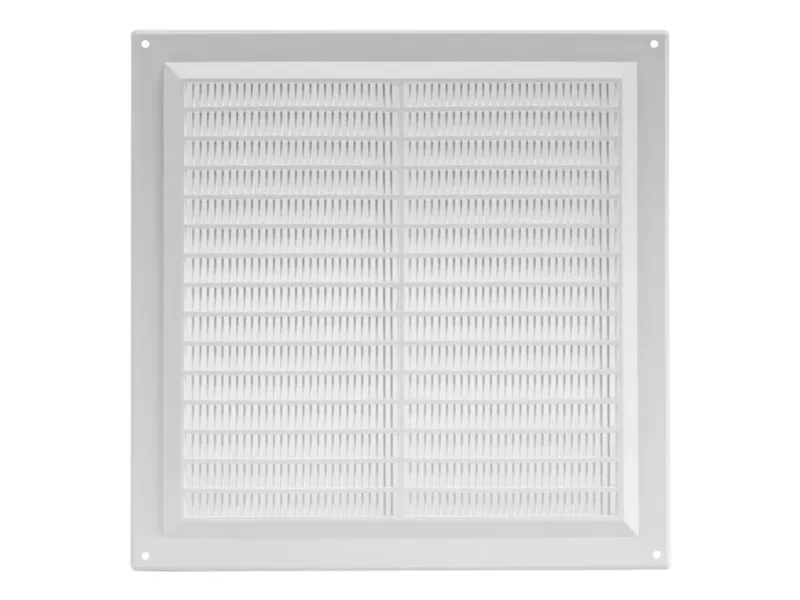 Europlast ventilasjonsgitter 250x250, hvit
