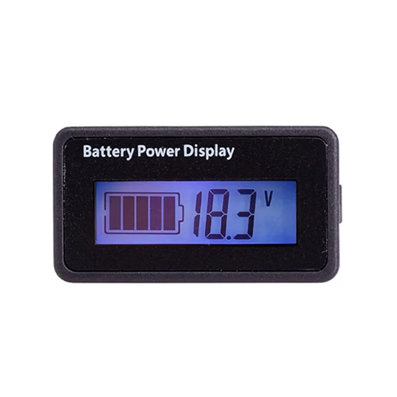 Batteriindikator 12–48 V / digitalt voltmeter / batterimåler til el-køretøjer / spændingsmåler