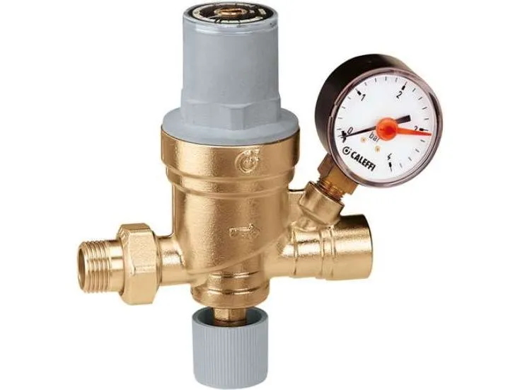 Caleffi Automatisk ventil for fylling av installasjonen, med mulighet for tilkobling av trykkmåler eller trykkmåler (553640)