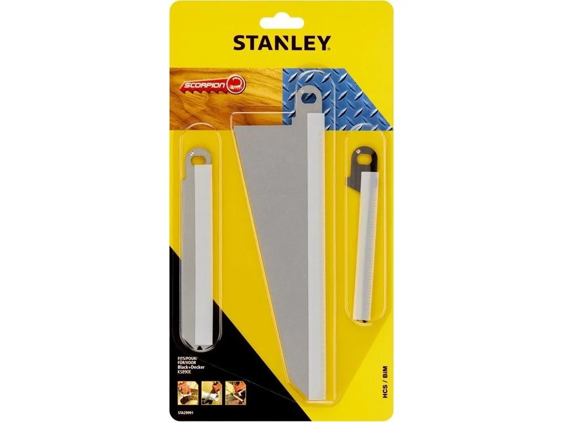 STANLEY SCORPION stikksagblad 3 stk. for tre og metall