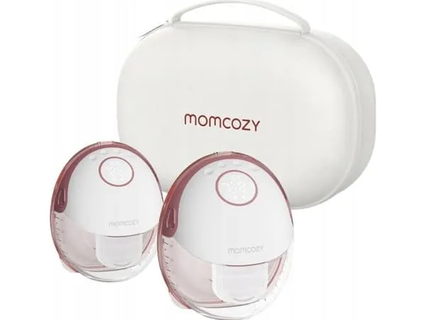 Momcozy M6 dobbel brystpumpe (rød)