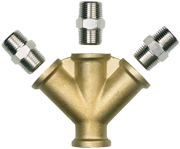 3-veis trykkluftkobling 312-03-00P 3/8"
