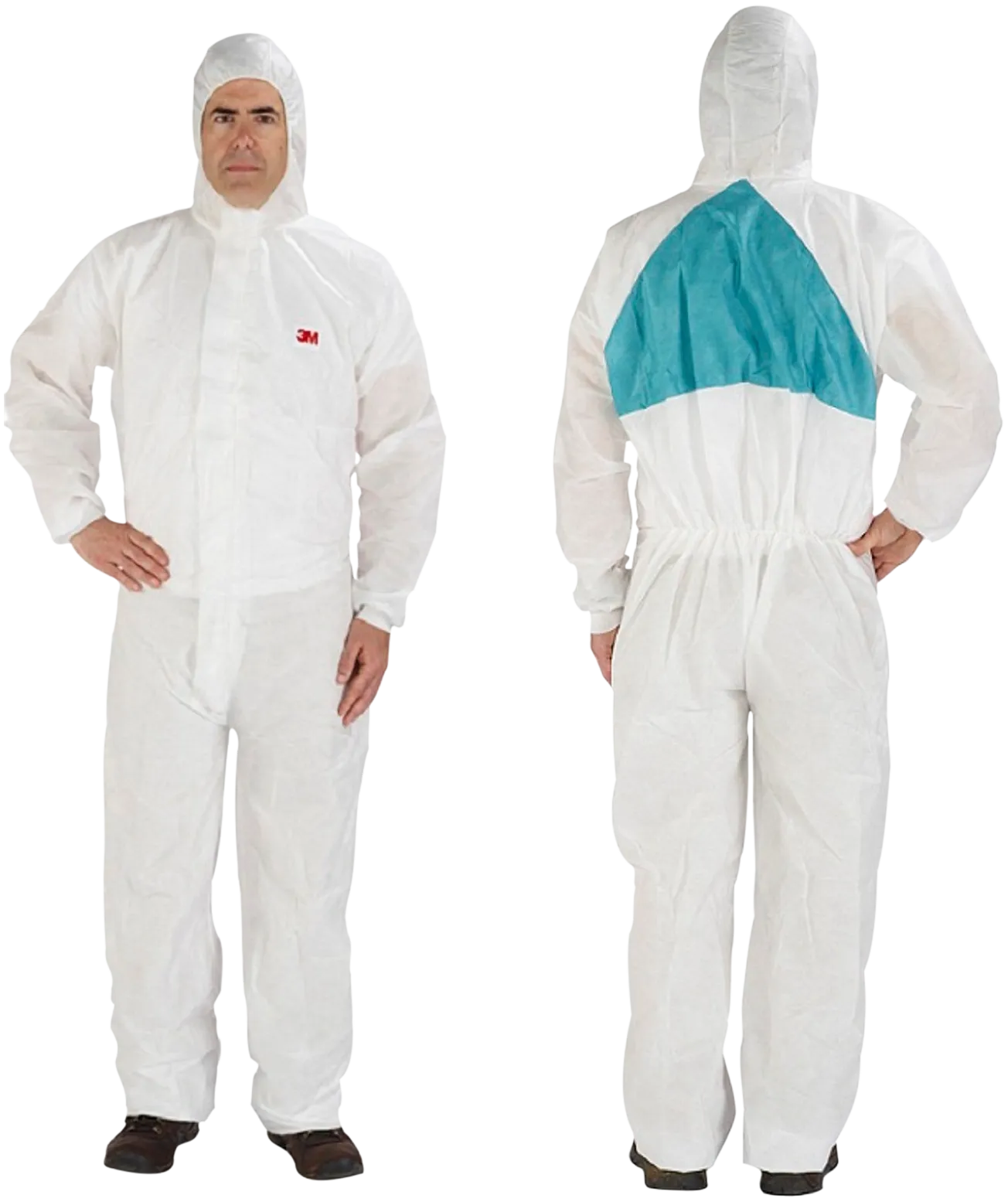 Beskyttelsesdrakt 4520 hvit/grønn 3XL