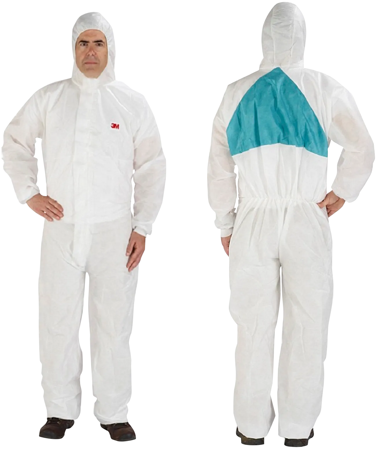 Beskyttelsesdrakt 4520 hvit/grønn 2XL