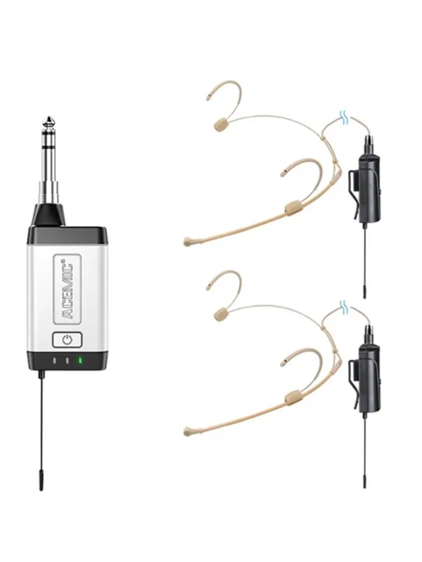 Acemic Q2/H1 wireless set 2 headset & 1 receiver