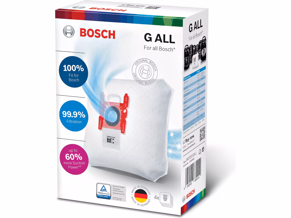 Bosch BBZ41FGALL Støvsuger støvpose, PowerProtect Type G ALL
