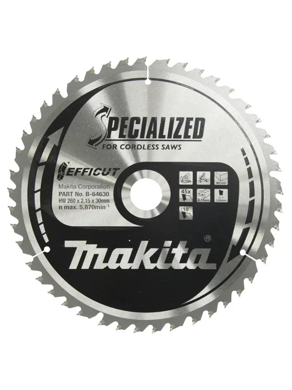 Makita Circular Saw Blade Efficut TCT 260x30mm 45T B-64630