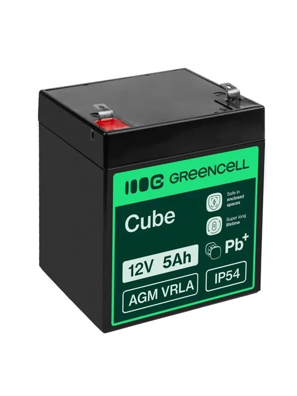 Green Cell AGM 12V 5Ah VRLA Battery Gel deep cycle
