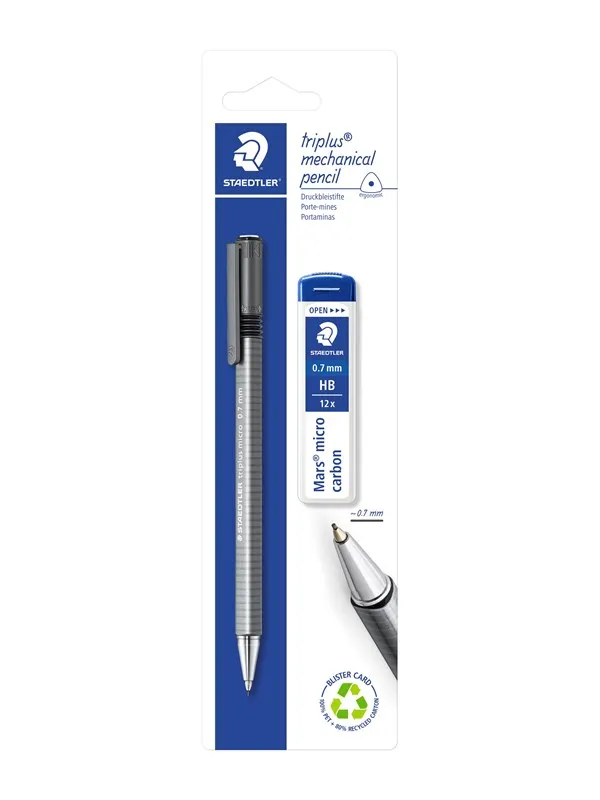 Staedtler Mechanical pencil tripl.07+leads bc