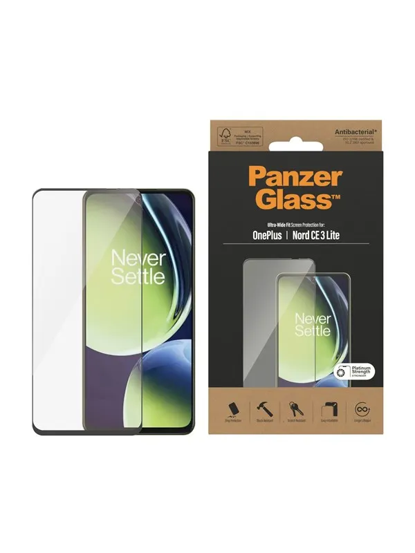 PanzerGlass Screen Protector OnePlus Nord CE 3 Lite | Ultra-Wide Fit