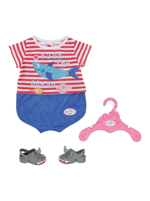 Baby Born Bath Pyjamas wShoes blue 43cm
