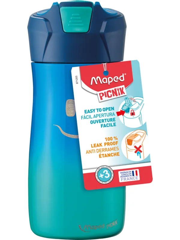 Maped Picnik Kids collection Waterbottle Stainless steel. 14.5 oz/ 430 ml