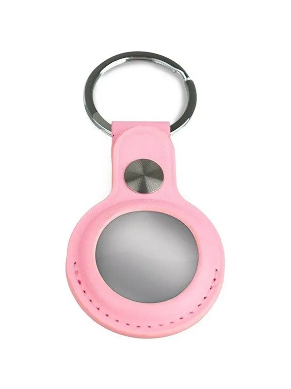 Light Solutions Airtag Key Ring - Leather - Pink