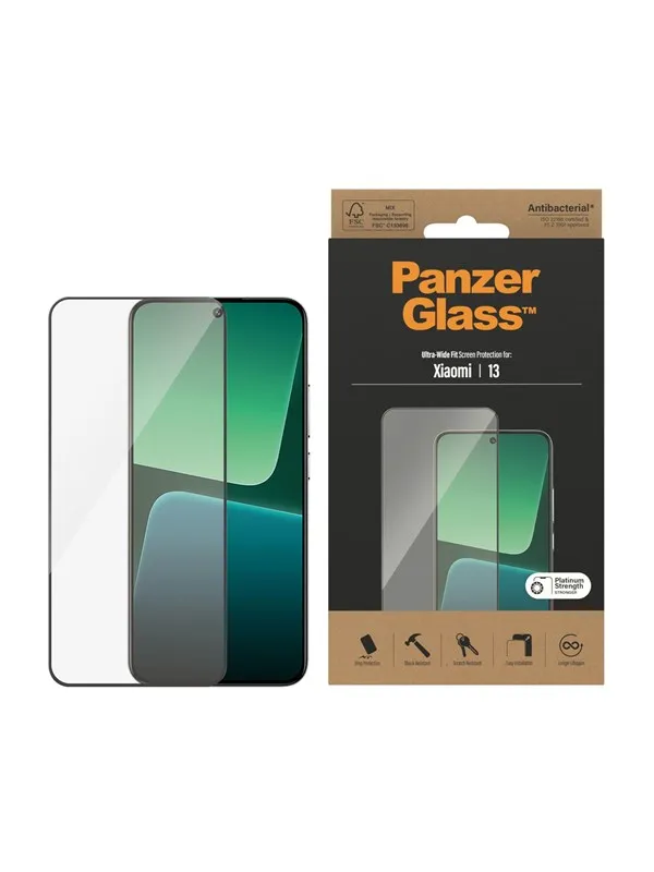 PanzerGlass Skjermbeskytter Xiaomi 14, 13, Ultra-Wide Fit