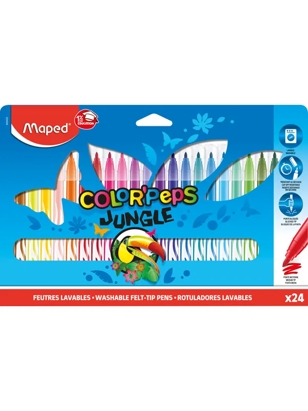 Maped Color'Peps Jungle Felt-pens x24