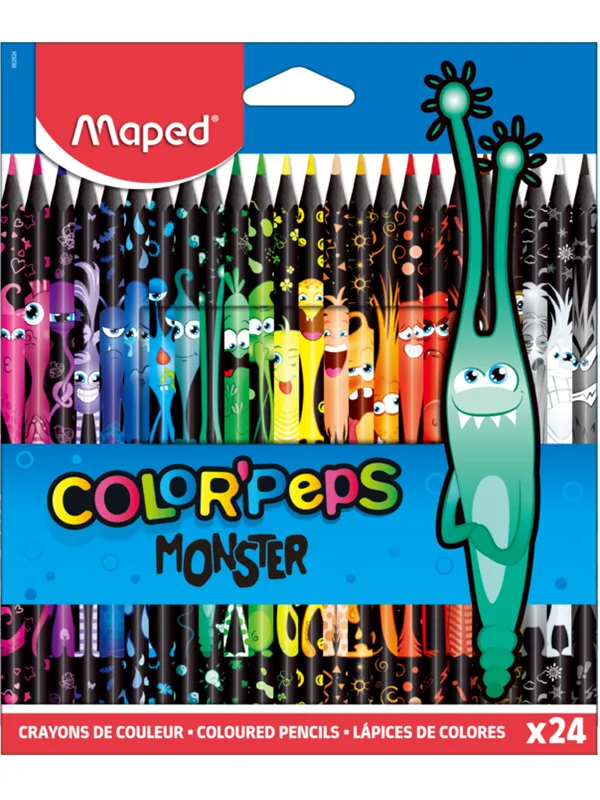 Maped Color'Peps Monster Colour pencils x24
