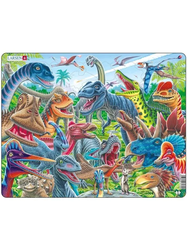 Larsen Puzzles Cheerful Dinosaurs