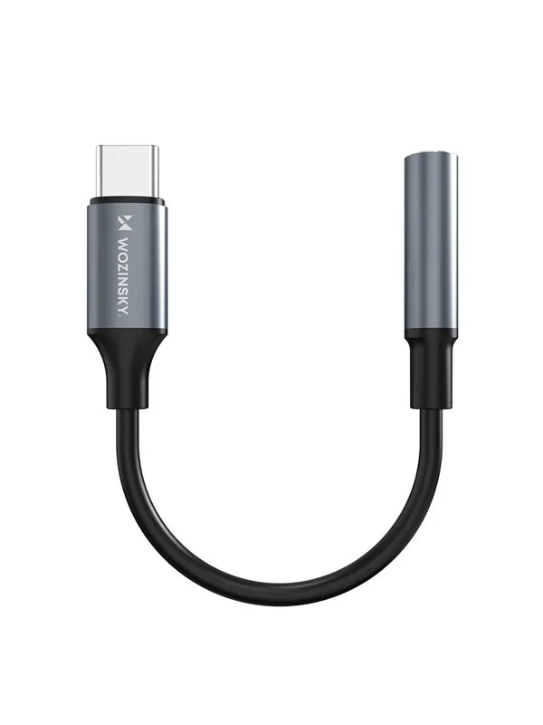 Wozinsky WACM-01 USB-C Adapter - Mini Jack 3.5mm - Black