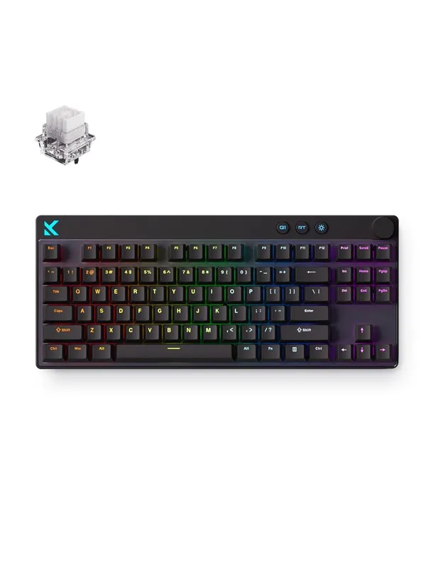 MCHOSE Mix 87 Mount Tai Magnetic Hall Effect - Gamingtastatur - Uten numpad - Engelsk (USA) - Svart