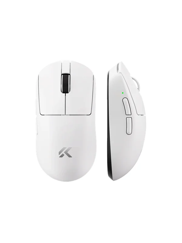 MCHOSE A7 V2 Ultra Lightweight Wireless - Gaming mus - Optisk - 6 - Hvit