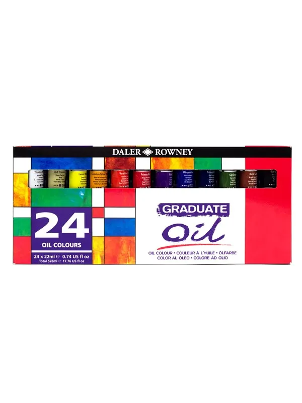 Daler-Rowney Graduate Oil Set 24x22 ml