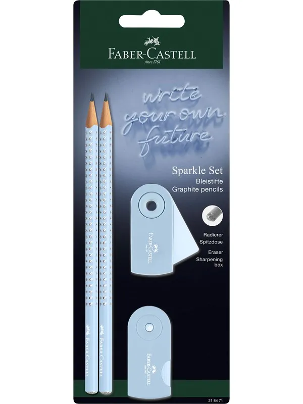 Faber-Castell Pencil set Sparkle sky blue BC
