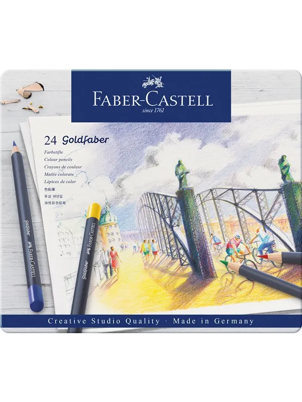 Faber-Castell Colour pencil Goldfaber tin of 24