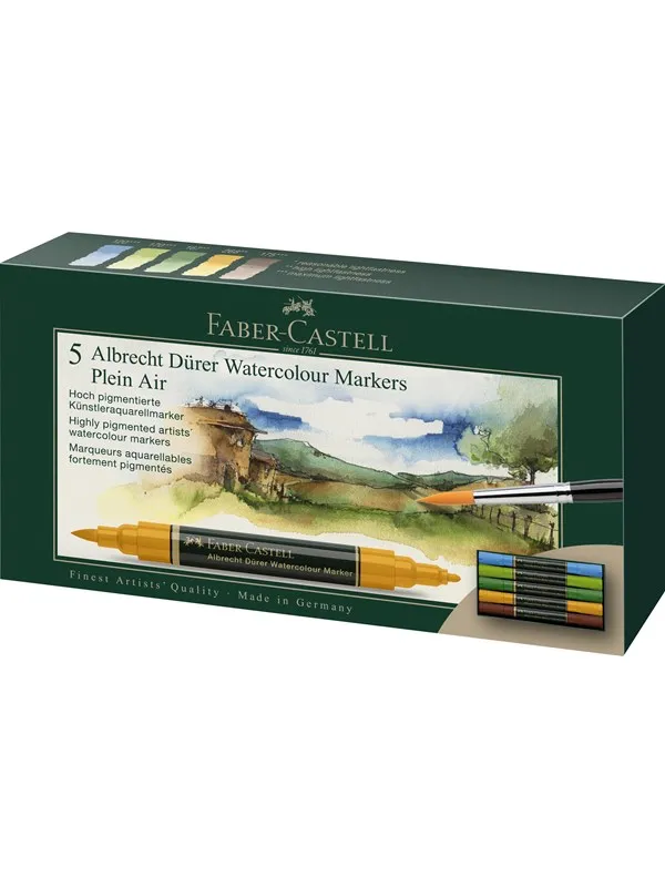 Faber-Castell Watercol. mark. A.Dürer 5ct wallet plein