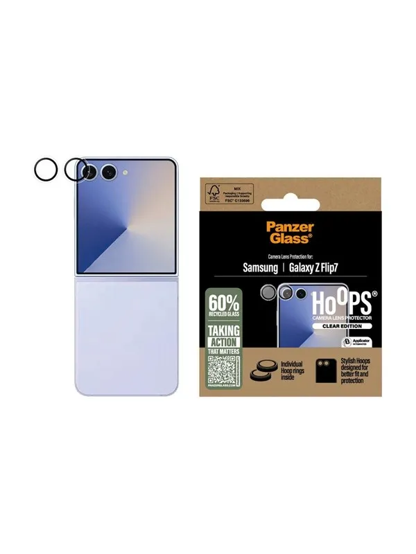 PanzerGlass Hoops® Transparent Camera Lens Protector Samsung Galaxy Z Flip7