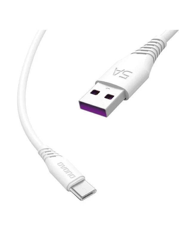 Dudao cable USB / USB Type C 5A cable 2m white (L2T 2m white)