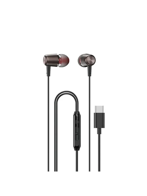 Dudao X1PROT In-Ear Wired USB-C Headphones 1.2m - Black