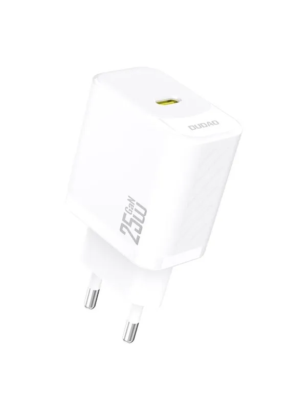 Dudao A27 25W GaN USB-C Wall Charger - White