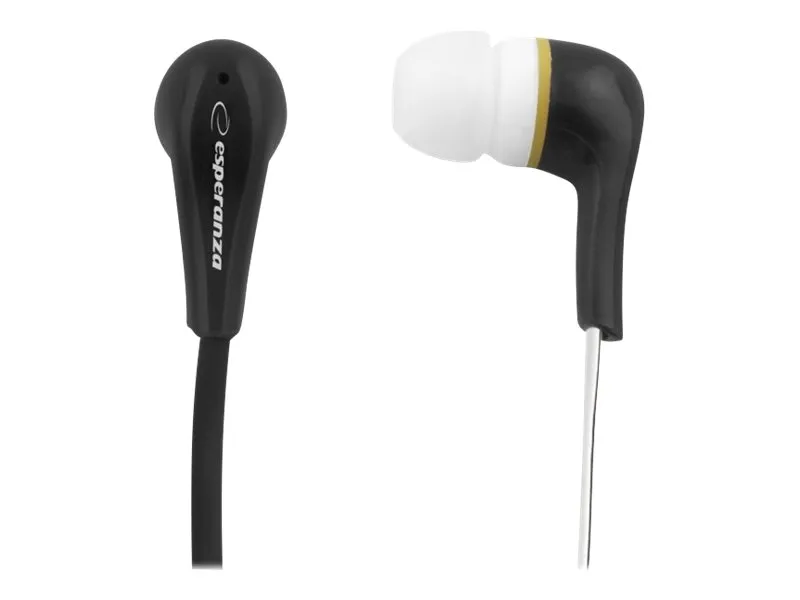 Esperanza EH146K LOLLIPOP - Ørepropper - i øret - kablet - 3,5 mm jakk - svart