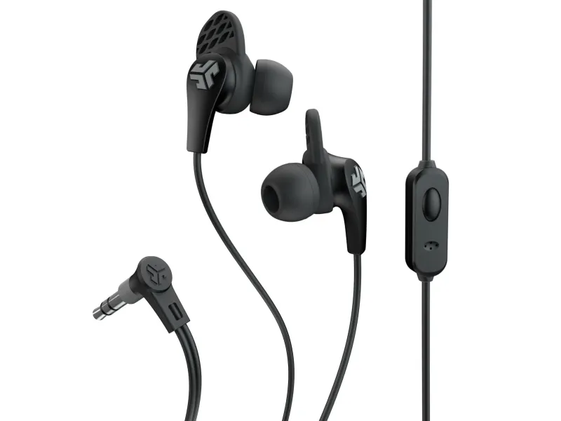 JLab JBuds Pro Signature, Koblet med ledninger (ikke trådløs), Idretter, Hodetelefoner, Sort