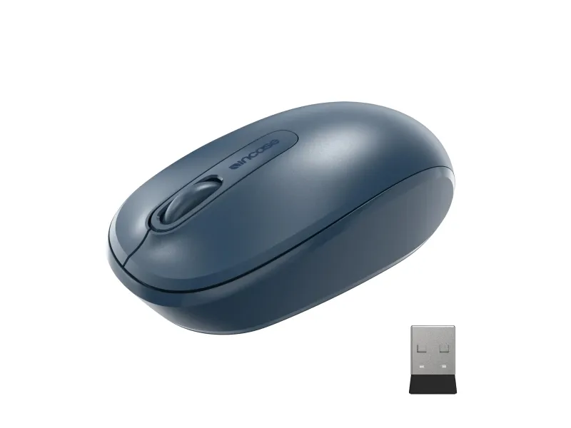 Incase Designed by Microsoft Wireless Mobile Mouse 1850, Ambidekstriøs, Optisk, RF kabel-fri, 1000 DPI, Blå