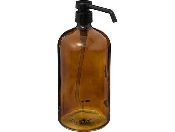 Såpedispenser 5five, såpe/badevæske, glass, 1 l