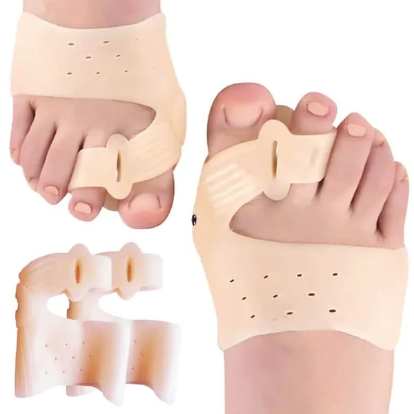 2-Pack Hallux Valgus Toe Separator Gel