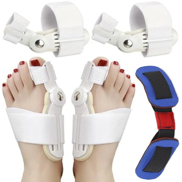 2-Pack Hallux Valgus Tåbeskyttere & Utvider