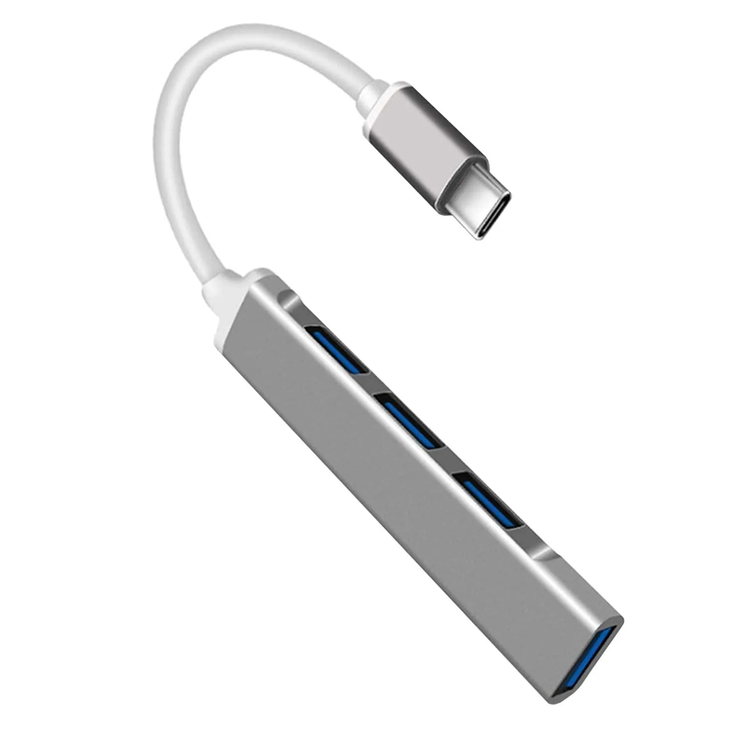 USB-C-hub med 4 Porter - Sølv