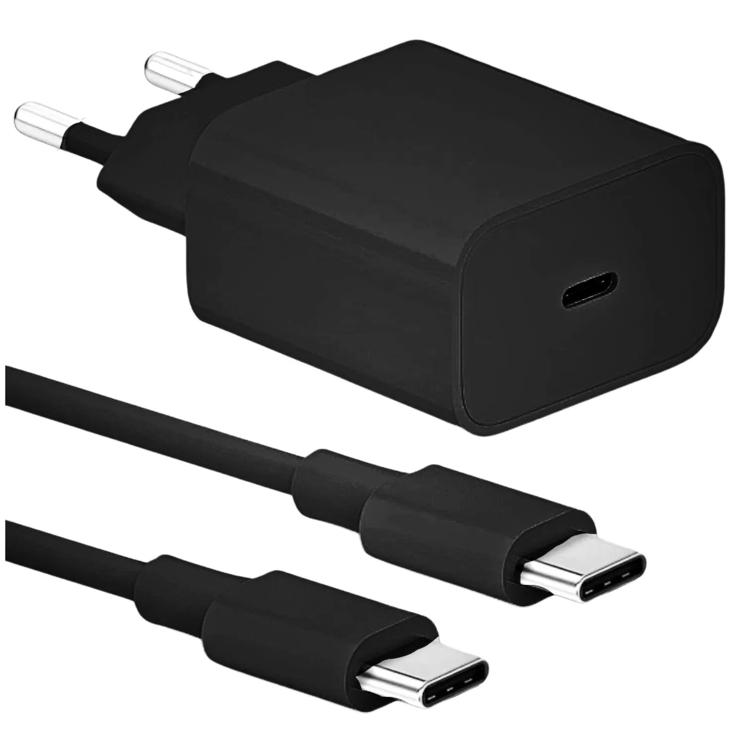 25W USB-C hurtigoplader til Samsung - Adapter + 2M kabel