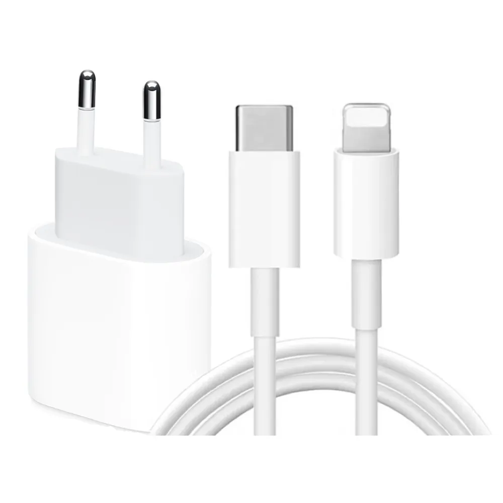 iPhone hurtiglader strømadapter - Lightning USB-C - 2m