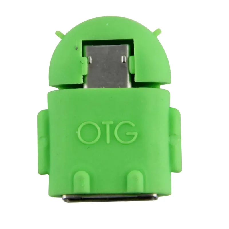 OTG Adapter - USB to MicroUSB Adapter On-The-Go - Grønn