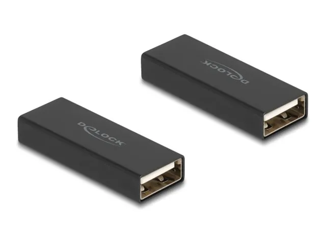 Delock - USB-hann-hunnveksler - USB (hunn) til USB (hunn) - svart