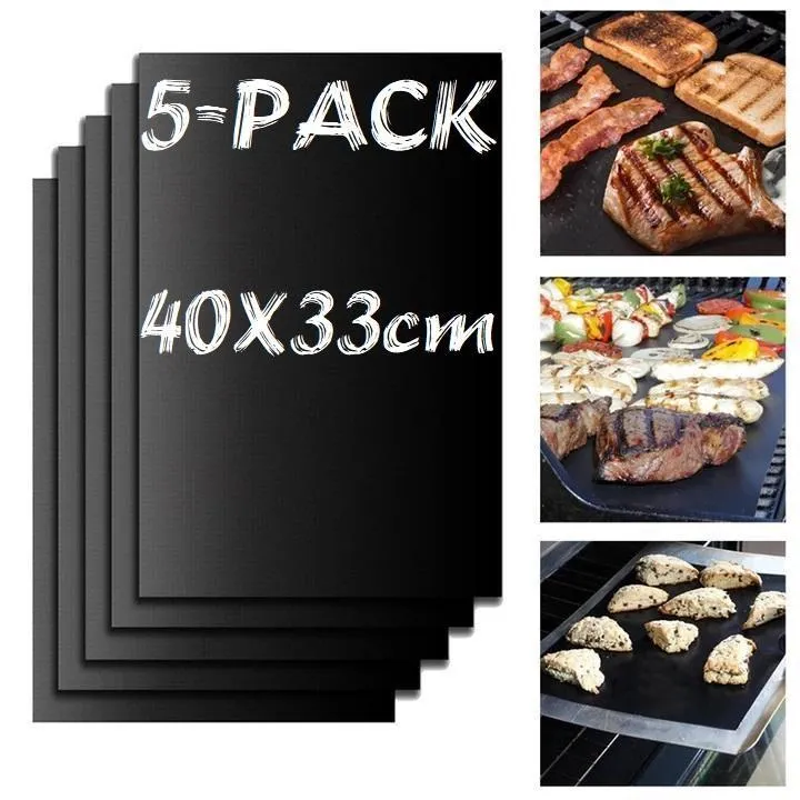 5-PACK Grillmatte Ovnmatte & Bakematte - Non Stick