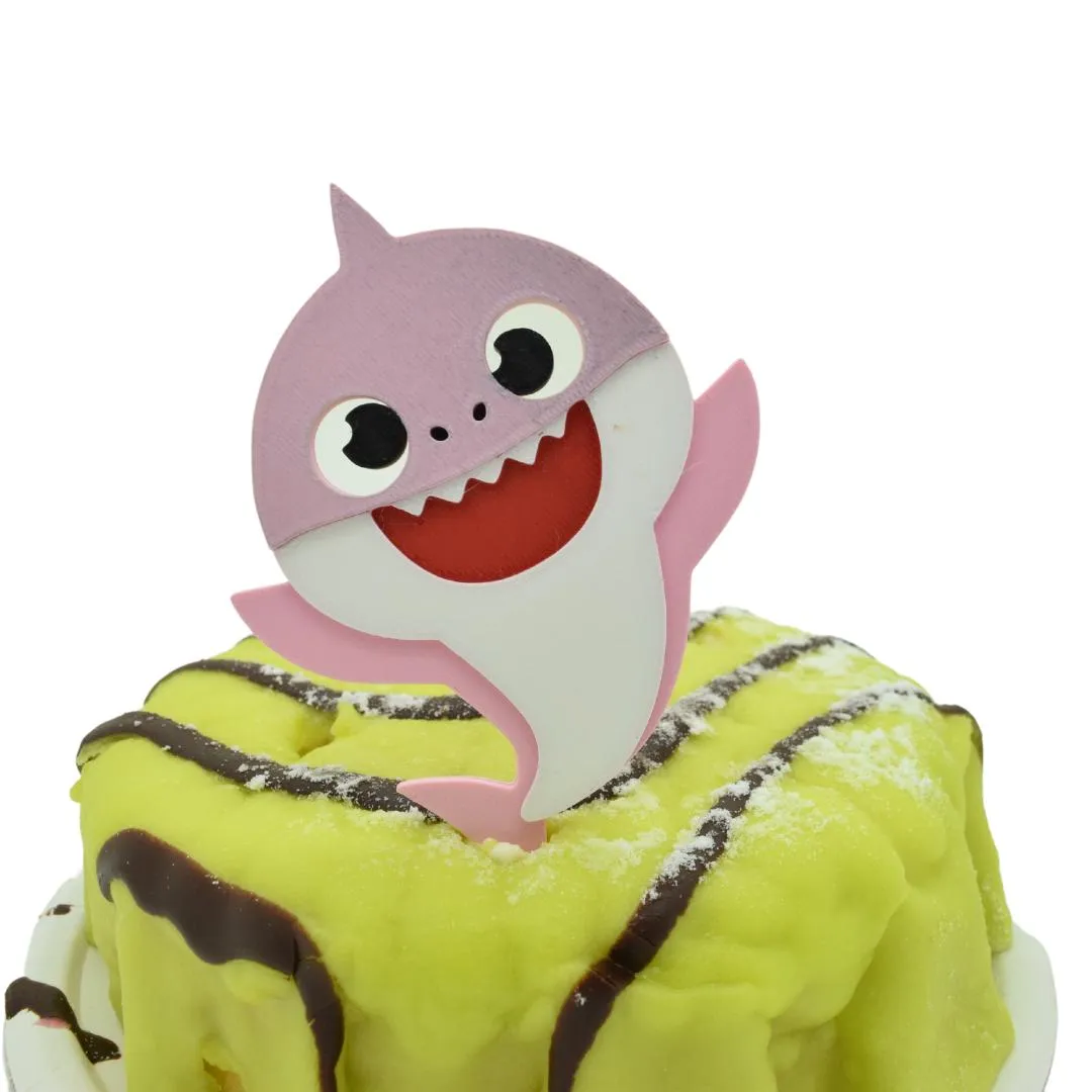 Baby hai kake topper dekorasjon